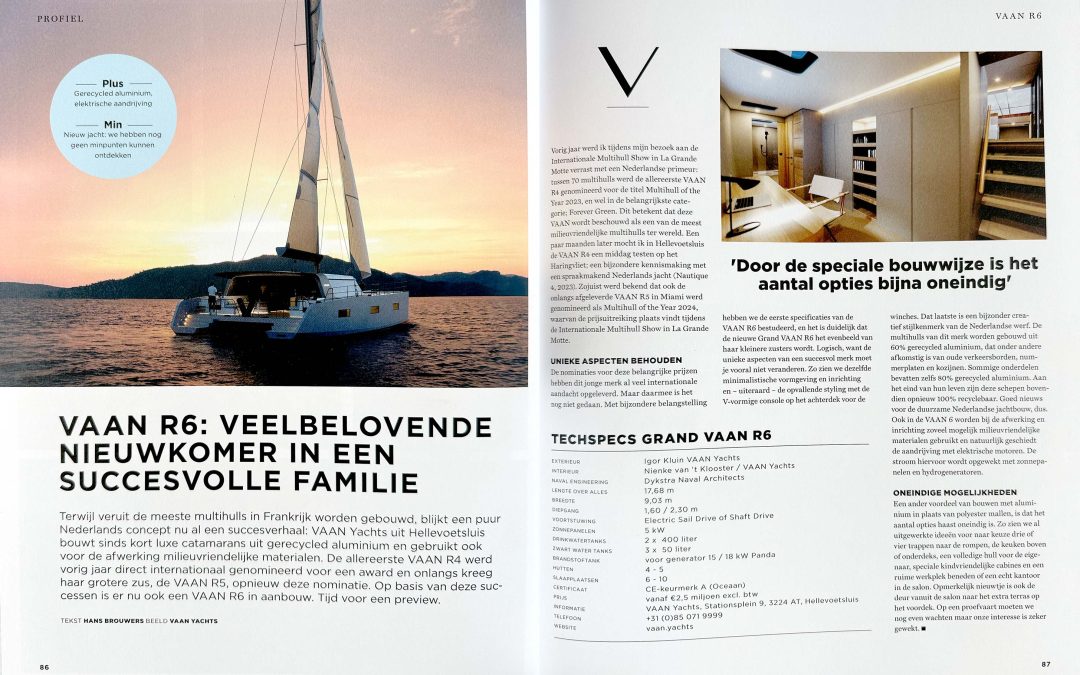 Nautique Magazine displays the Vaan R6